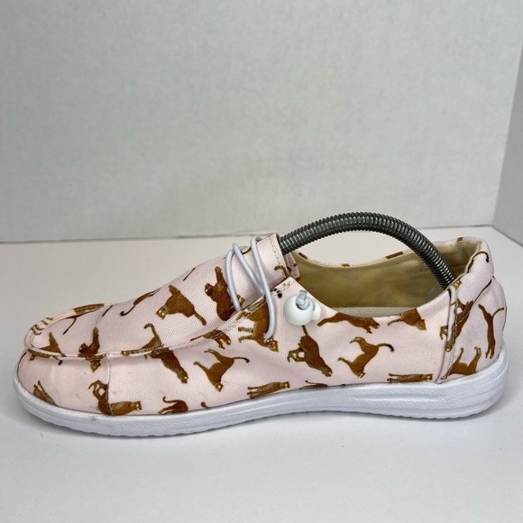 Corky’s Kayak Pink Cheetah Print Shoes Canvas NWOB Size Women 11 - Picture 10 of 16